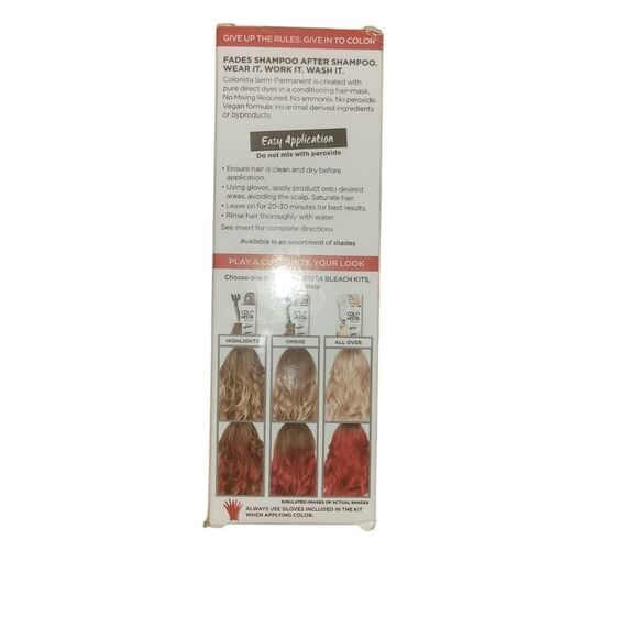 L'Oreal Colorista Semi-Permanent Hair Color - Bright Red - Picture 2 of 2